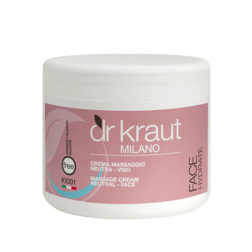 Crema de Masaj Hidratanta, Neutra, pentru fata, 500 ml, Dr. Kraut Milano.