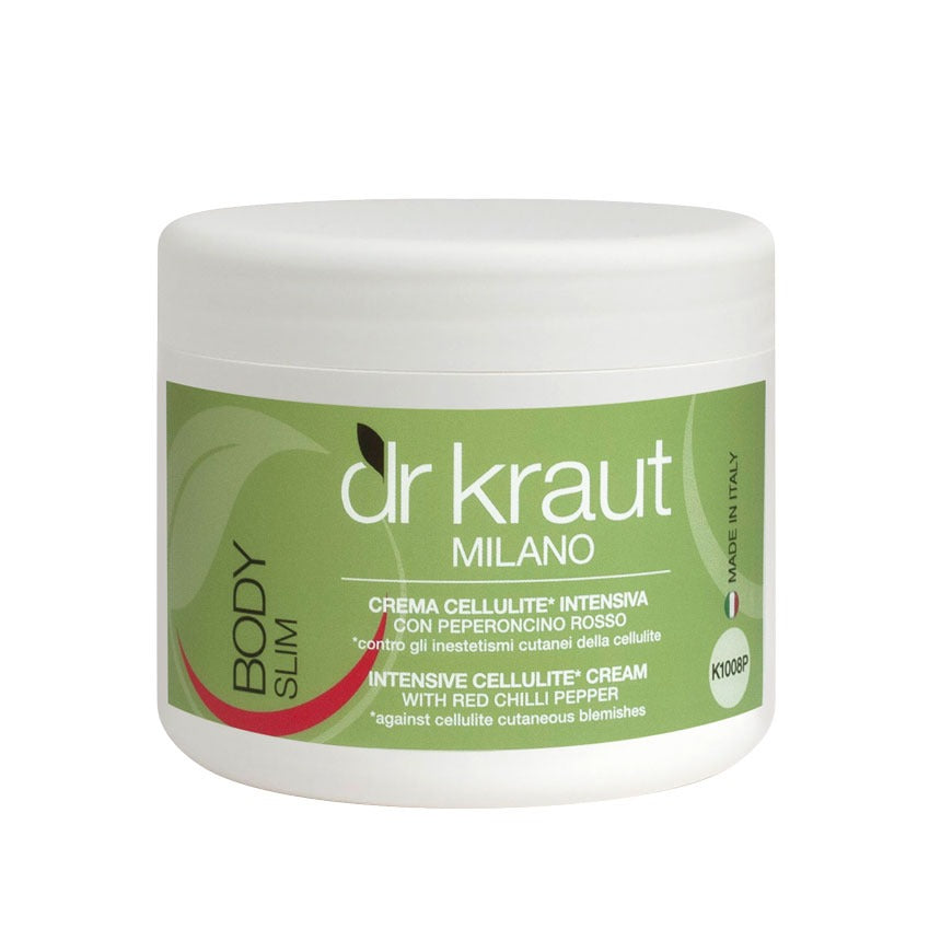 Pachet 6 x Crema Anticelulitica Profesionala, intensiva, cu extract de ardei iute, 500 ml, Dr. Kraut Milano.