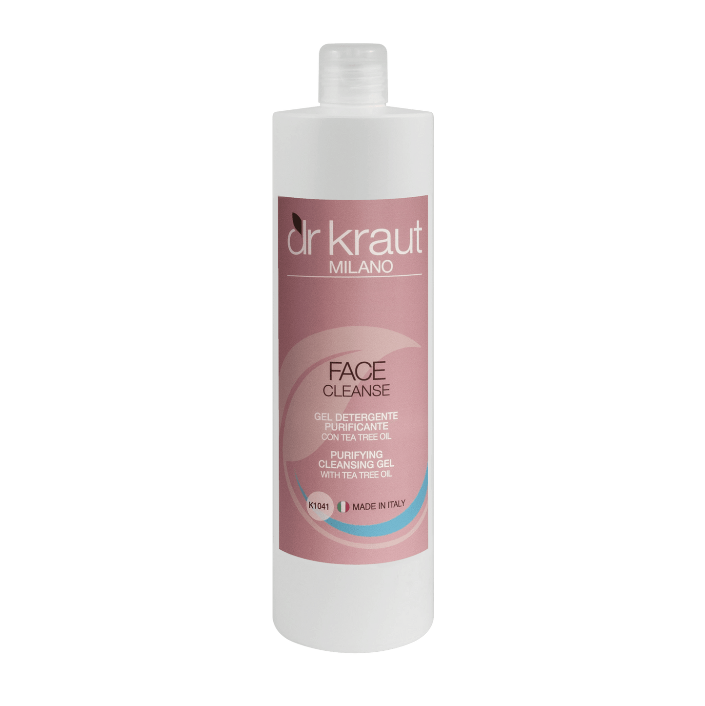 Gel Demachiant Purificator pentru toate tipurile de piele, cu ulei de arbore de ceai, 500 ml, Dr. Kraut Milano.