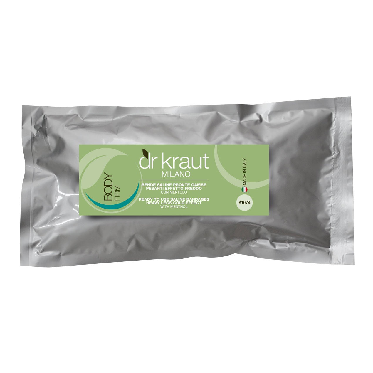 Bandaje Elastice pentru Impachetari "Picioare Grele", efect de racire, cu mentol, 2 buc,  Dr. Kraut Milano.