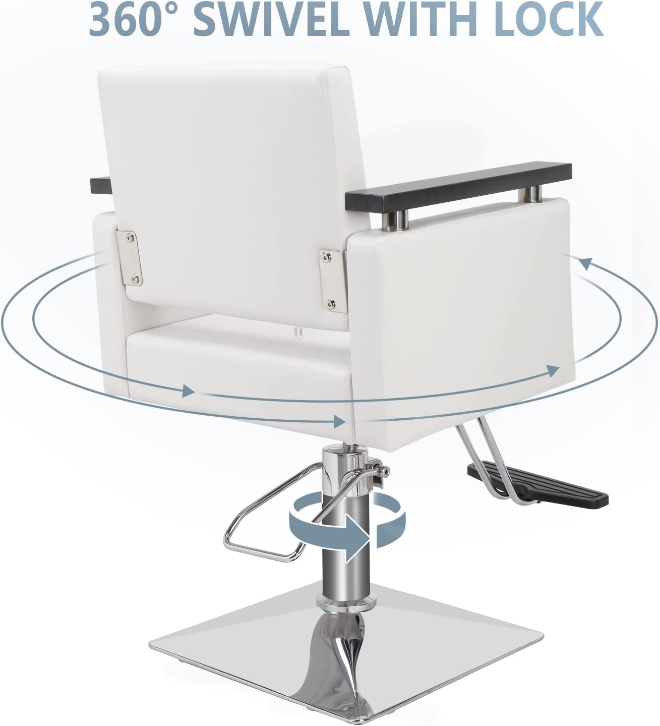 Scaun de Coafor Lula, disponibil in culoare neagra - resigilat.