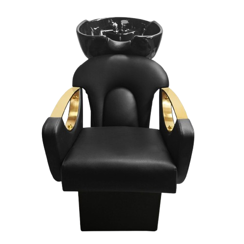 Unitate de Spalare Neagra, Goldie, Chiuveta Ceramica si Toate Accesoriile Incluse.