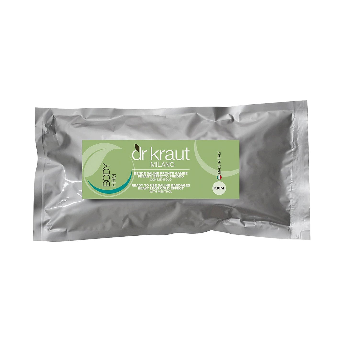 Bandaje Elastice pentru Impachetari "Picioare Grele", efect de racire, cu mentol, 2 buc,  Dr. Kraut Milano.