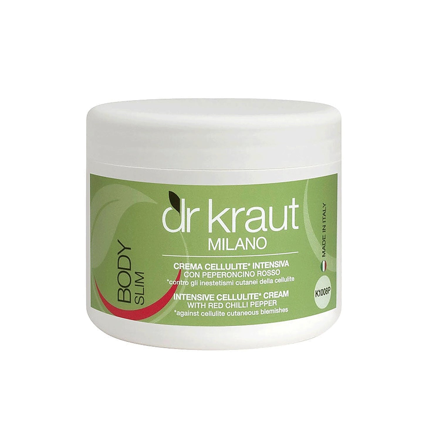 Pachet 6 x Crema Anticelulitica Profesionala, intensiva, cu extract de ardei iute, 500 ml, Dr. Kraut Milano.