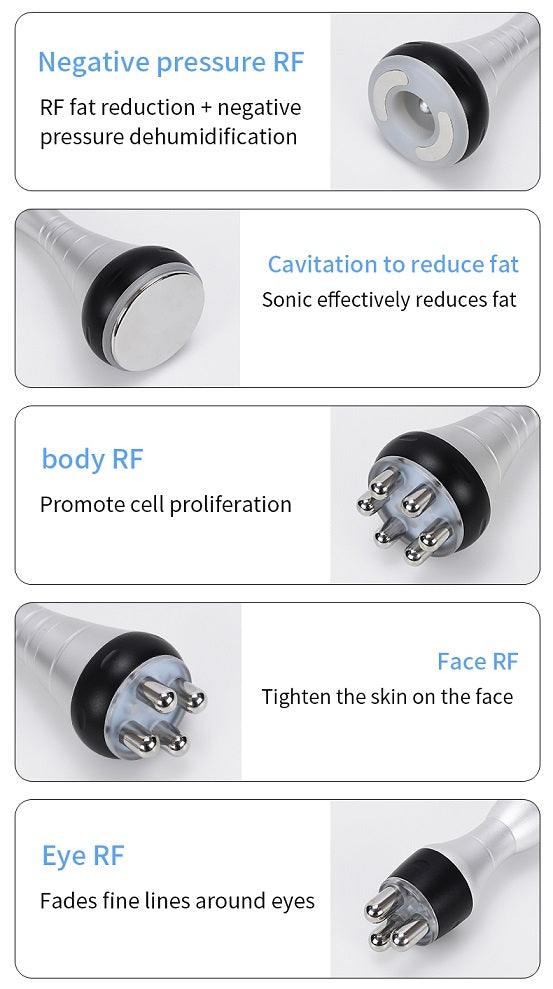 9 in 1 Aparat de Cavitatie, Radiofrecventa, Lipo Laser, Vacuum, Electrostimulare, Termosoc, Biolifting pentru Slabire, Celulita, Tonifiere