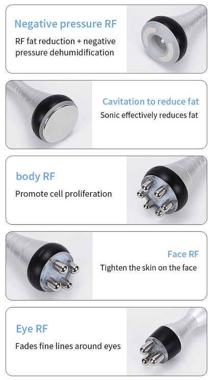 9 in 1 Aparat de Cavitatie, Radiofrecventa, Lipo Laser, Vacuum, Electrostimulare, Termosoc, Biolifting pentru Slabire, Celulita, Tonifiere