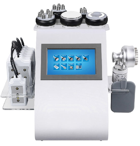 Aparat de Radiofrecventa, Cavitatie, Lipo Laser, Vacuum, Electrostimulare, Termosoc, Biolifting pentru Slabire, Celulita, Tonifiere 9 in 1