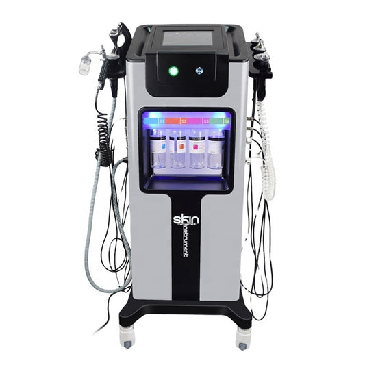 Combina Hidrafacial 11 in 1, Biolifting, Ultrasunete, Skin Scrubber, Oxigen Hiperbaric, Termosoc, Ultrasunete Ochi, Radiofrecventa, Radiofrecventa ochi, Masca Led, H2 O2 Jet, Hidrodermabraziune