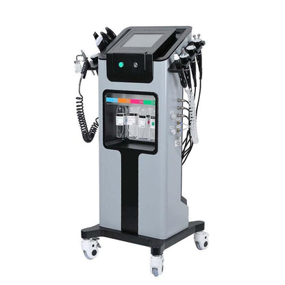 Aparat Hidrodermabraziune 11 in 1, Biolifting, Ultrasunete, Skin Scrubber, Oxigen Hiperbaric, Termosoc, Ultrasunete Ochi, Radiofrecventa, Rf Ochi, H2O2, Masca Led.