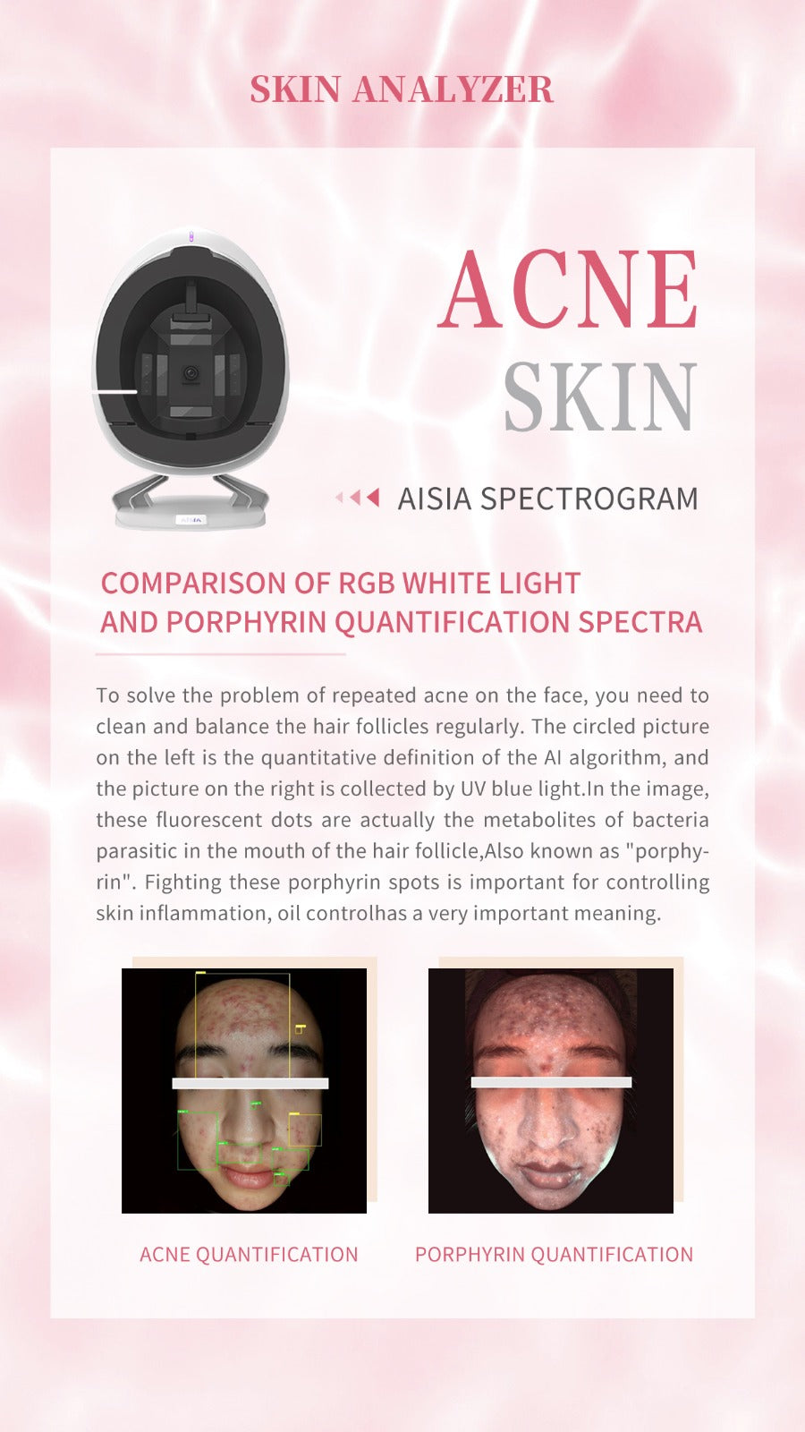 Analizator facial DERMASYNC – Detectare Inteligentă a Pielii la Nivel Medical