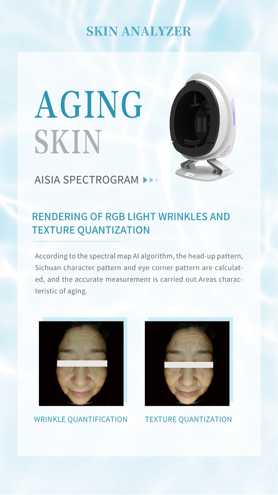 Analizator facial DERMASYNC – Detectare Inteligentă a Pielii la Nivel Medical