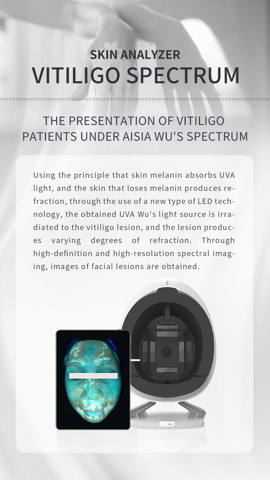 Analizator facial DERMASYNC – Detectare Inteligentă a Pielii la Nivel Medical