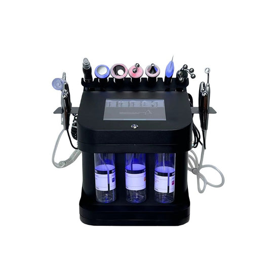 Aparat Hydrafacial Tratamente de Curatare, Reintinerire, Lifting si Antiaging Hydrogenera, cu 10 functii - Radiofrecventa, Hidrodermabraziune, Oxygen, Skin Scrubber, Biolifting, Ultrasunete.
