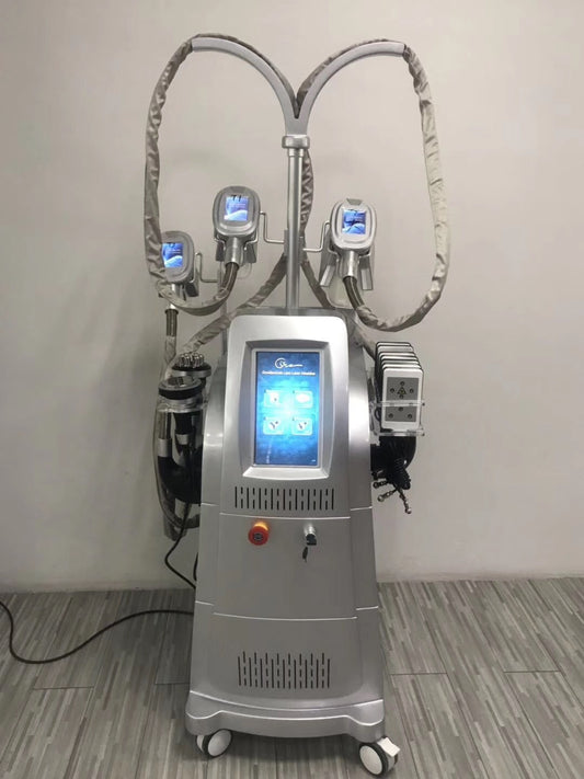 Aparat Profesional de Criolipoliza cu 4 Capete, LipoLaser, Cavitatie si Radiofrecventa MultiCryogen Pro.