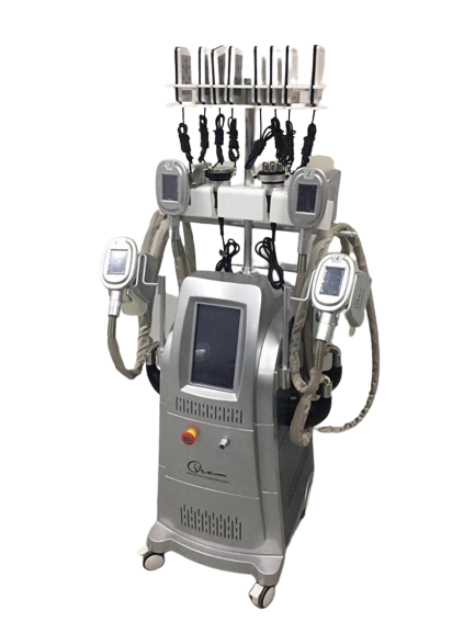 Aparat Profesional de Criolipoliza cu 4 Capete, LipoLaser, Cavitatie si Radiofrecventa MultiCryogen Pro.