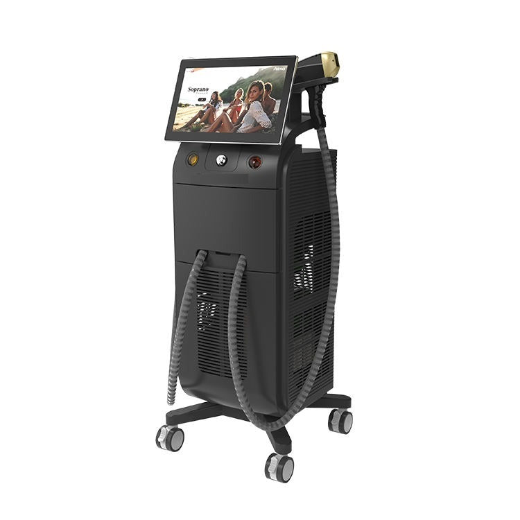Aparat Profesional pentru Epilare Definitiva cu Dioda Laser, 3 lungimi de unda 755nm, 808nm, 1064nm, ProLaser, 2500W cu un singur capat.