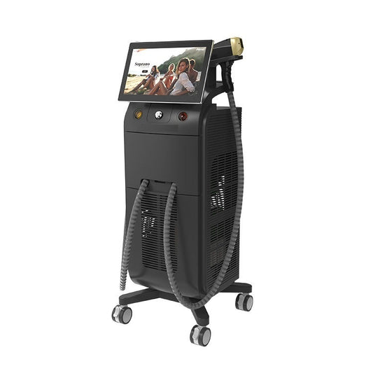 Aparat Profesional pentru Epilare Definitiva cu Dioda Laser, 3 lungimi de unda 755nm, 808nm, 1064nm, ProLaser, 2500W cu un singur capat.