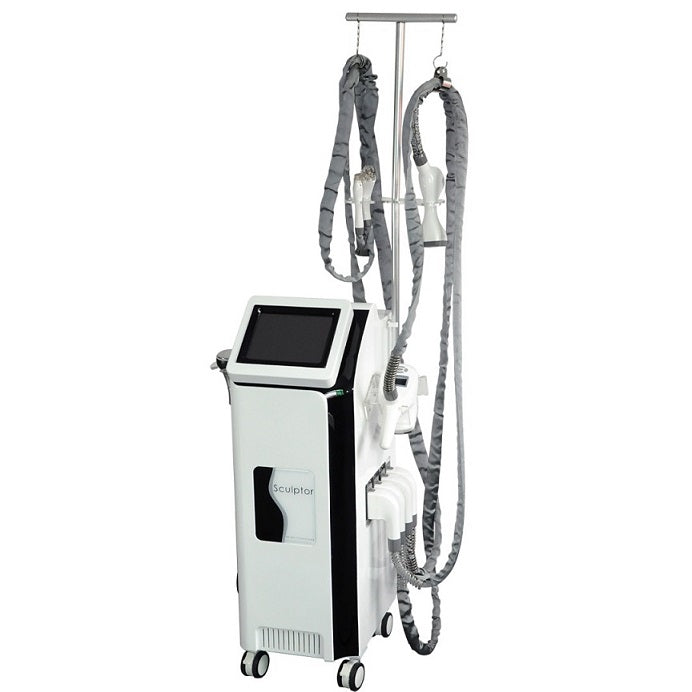 Aparat Vacuum Endermologic V-Sculptor cu Cavitatie, Radiofrecventa si Infrarosii pentru tratamente faciale si corporale.