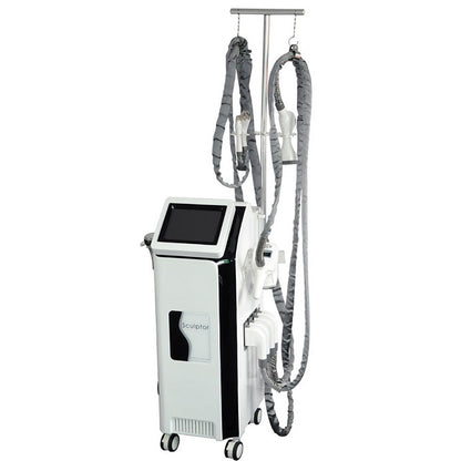 Aparat Vacuum Endermologic V-Sculptor cu Cavitatie, Radiofrecventa si Infrarosii pentru tratamente faciale si corporale.