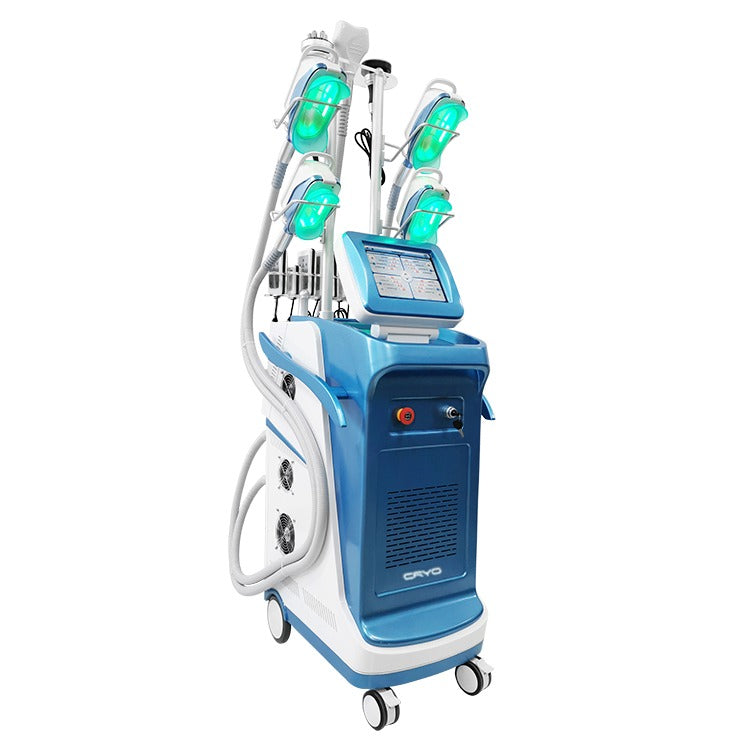 Aparat Criolipoliza 360°cu 5 Capete Ajustabile, Cavitatie, Radiofrecventa si Lipolaser pentru slabire, anticelulita, tonifiere si lifting