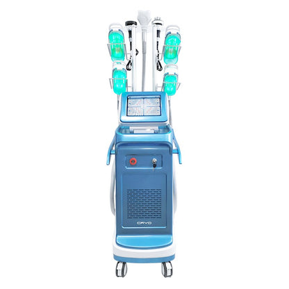 Aparat Criolipoliza 360°cu 5 Capete Ajustabile, Cavitatie, Radiofrecventa si Lipolaser pentru slabire, anticelulita, tonifiere si lifting