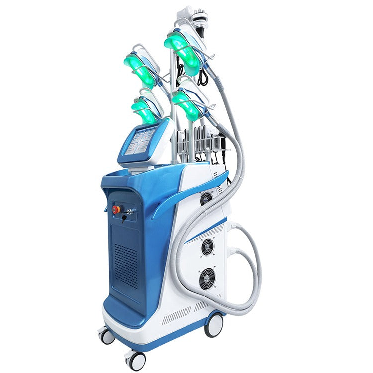 Aparat Criolipoliza 360°cu 5 Capete Ajustabile, Cavitatie, Radiofrecventa si Lipolaser pentru slabire, anticelulita, tonifiere si lifting
