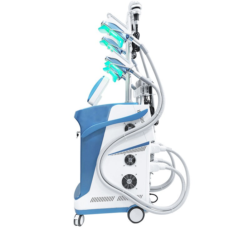 Aparat Criolipoliza 360°cu 5 Capete Ajustabile, Cavitatie, Radiofrecventa si Lipolaser pentru slabire, anticelulita, tonifiere si lifting