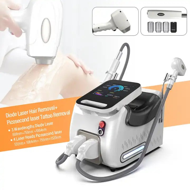 Aparat Epilare Definitiva Laser cu 3 lungimi de Unda si Picosend Laser pentru scoatere Tatuaje , 2 in 1, 2500W, Zenit