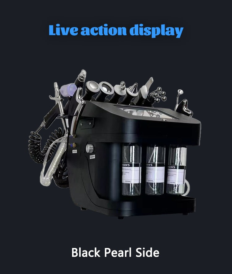 Aparat Hydrafacial Tratamente de Curatare, Reintinerire, Lifting si Antiaging Hydrogenera, cu 10 functii - Radiofrecventa, Hidrodermabraziune, Oxygen, Skin Scrubber, Biolifting, Ultrasunete