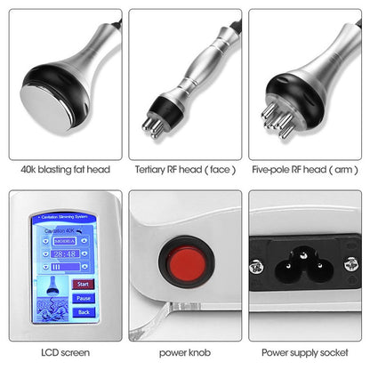 Aparat Profesional Cavitatie 3 in 1 Cavitatie 40KHZ, Radiofrecventa Multipolara, Radiofrecventa faciala 3 poli
