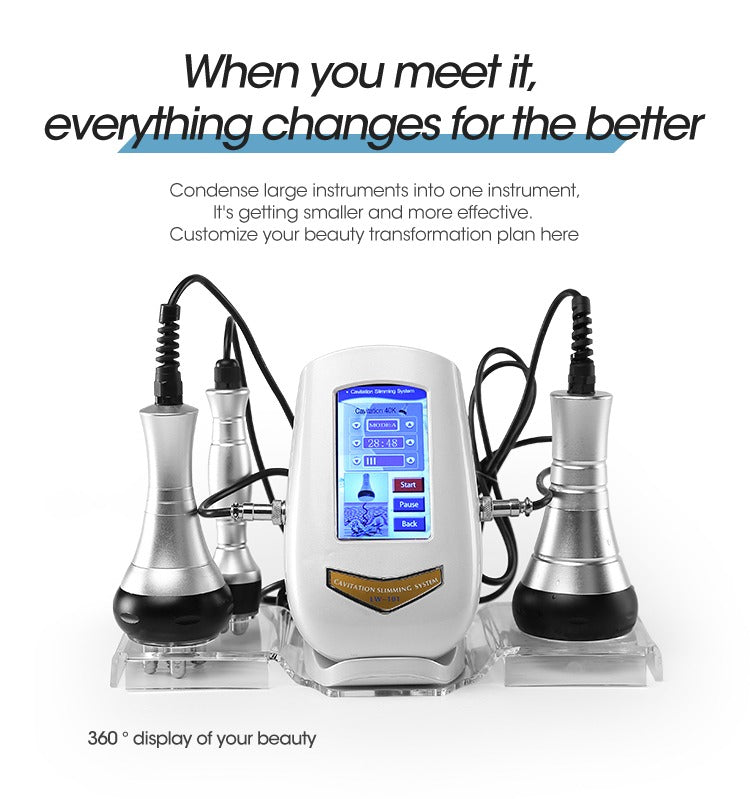 Aparat Profesional Cavitatie 3 in 1 Cavitatie 40KHZ, Radiofrecventa cu 5 poli, Radiofrecventa faciala 3 poli