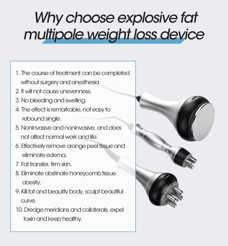 Aparat Profesional Cavitatie 3 in 1 Cavitatie 40KHZ, Radiofrecventa cu 5 poli, Radiofrecventa faciala 3 poli