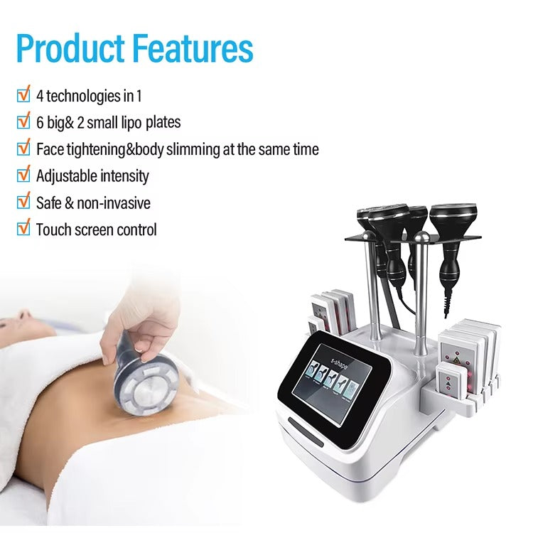 Aparat Profesional Cavitatie, Radiofrecventa, Vacuum si LipoLaser, S-Shape