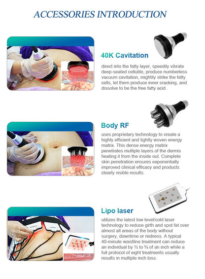 Aparat Profesional de Criolipoliza cu 4 Capete, LipoLaser, Cavitatie si Radiofrecventa MultiCryogen Pro