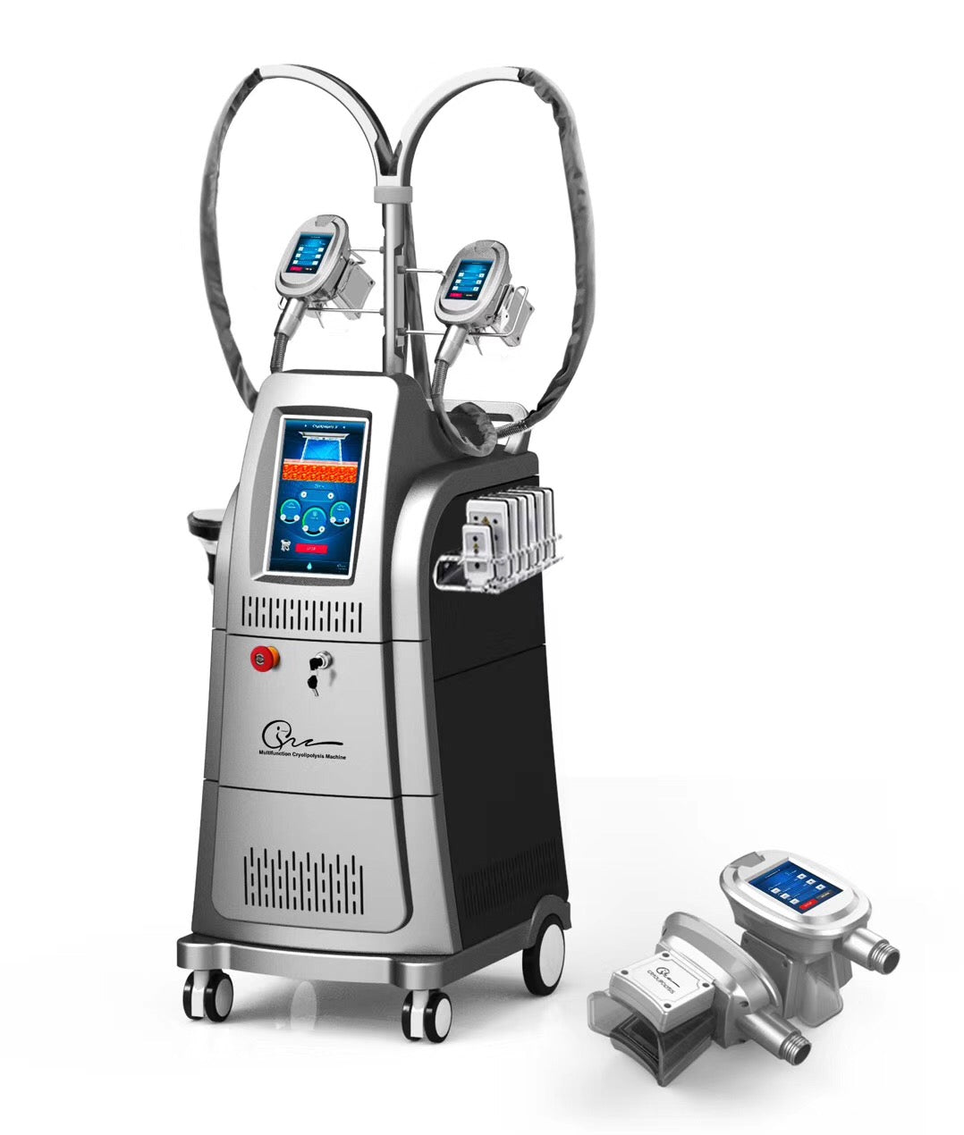 Aparat Profesional de Criolipoliza, LipoLaser, Cavitatie si Radiofrecventa MultiCryogen cu 2 capete de Criolipoliza