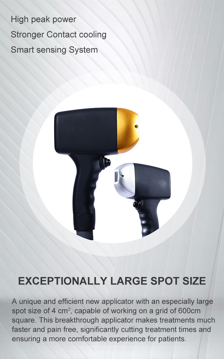 Aparat Profesional pentru Epilare Definitiva cu Dioda Laser, 3 lungimi de unda si Remove Tattoo, Peeling Carbonic, ProLaser 2 in 1, 2500W