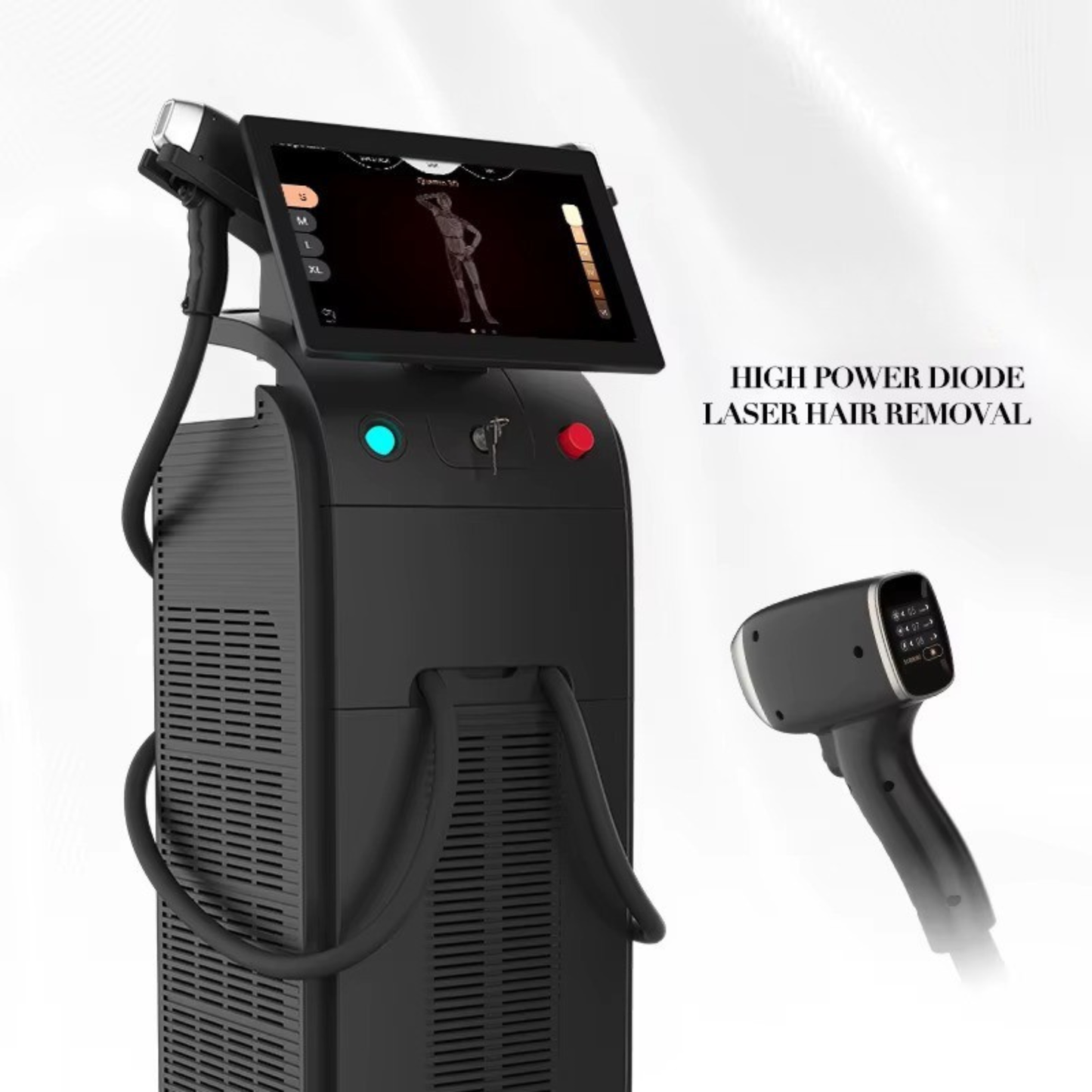 Aparat Profesional pentru Epilare Definitiva cu Dioda Laser, 4 lungimi de unda 755nm+808nm+940nm+1064nm, ProLaser, 3500W, cu doi manipuli