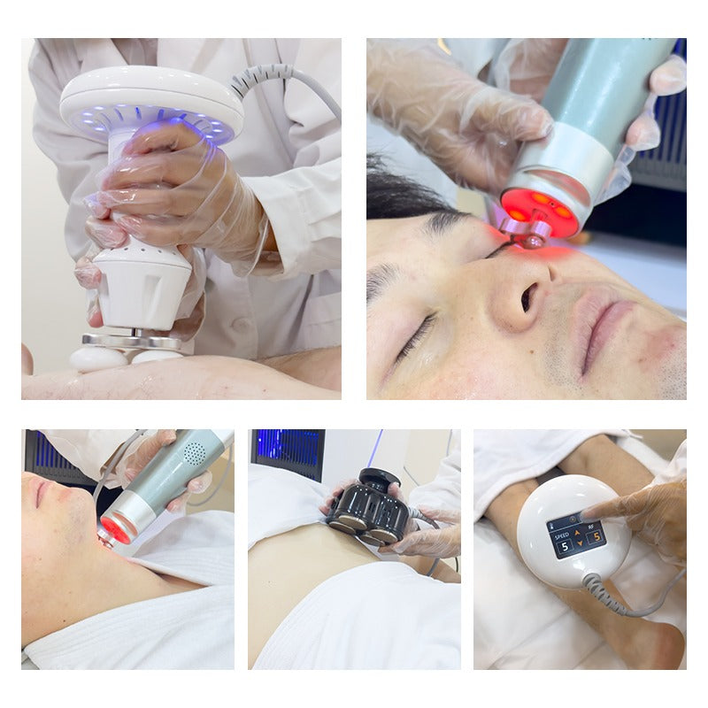 Aparat Profesional pentru Slabit si Celulita 4D Fat Blasting, Lip - O cu 4 functii : Radiofrecventa, UltraCavitatie, Masaj cu Role si Electrostimulare