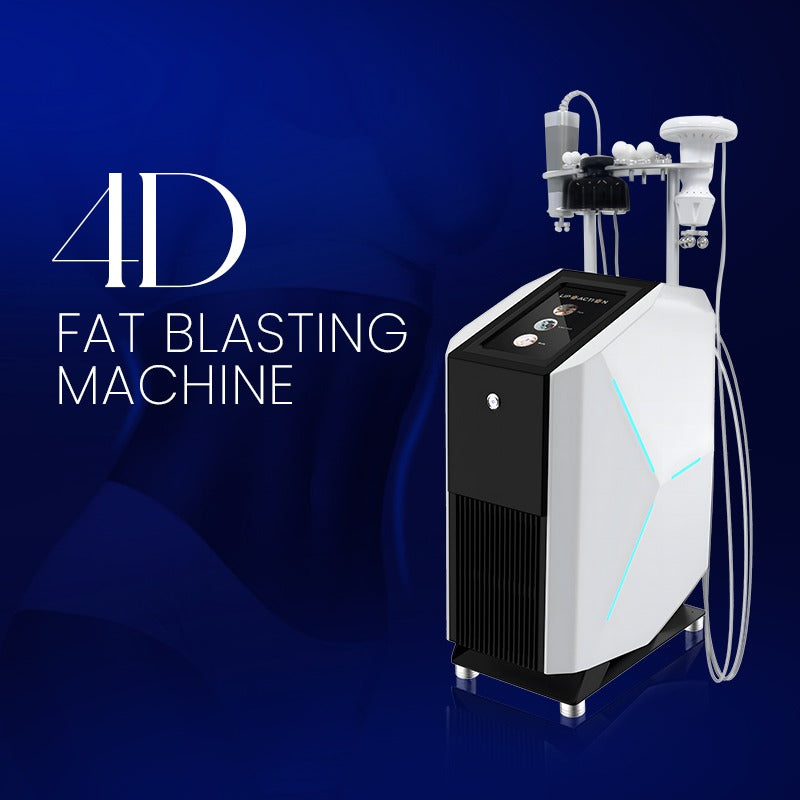 Aparat Profesional pentru Slabit si Celulita 4D Fat Blasting, Lip - O cu 4 functii : Radiofrecventa, UltraCavitatie, Masaj cu Role si Electrostimulare
