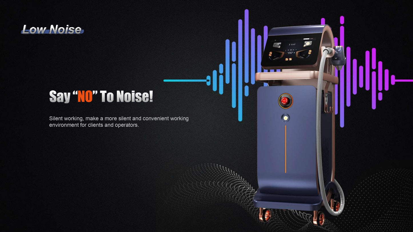 Aparat de Epilare Definitiva cu 4 Lungimi de Unda, Fedora, soft Inteligenta Artificiala, dioda 1800W, Putere Aparat 4500W cu capete interschimbabile