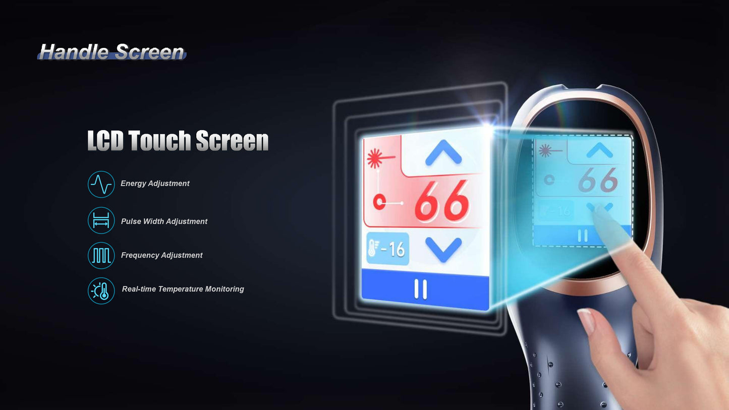 Aparat de Epilare Definitiva cu 4 Lungimi de Unda, Fedora, soft Inteligenta Artificiala, dioda 1800W, Putere Aparat 4500W cu capete interschimbabile