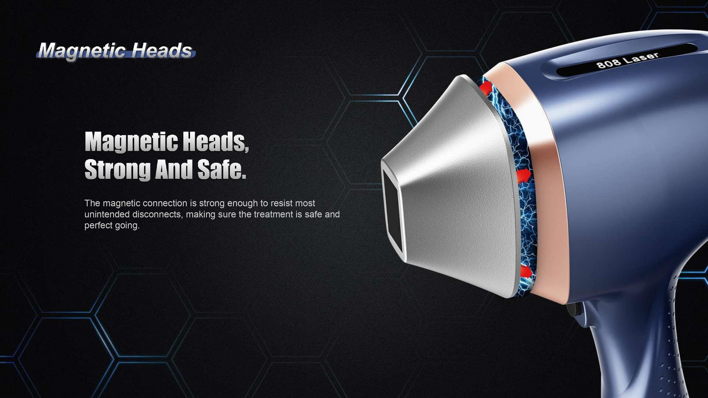 Aparat de Epilare Definitiva cu 4 Lungimi de Unda, Fedora, soft Inteligenta Artificiala, dioda 1800W, Putere Aparat 4500W cu capete interschimbabile