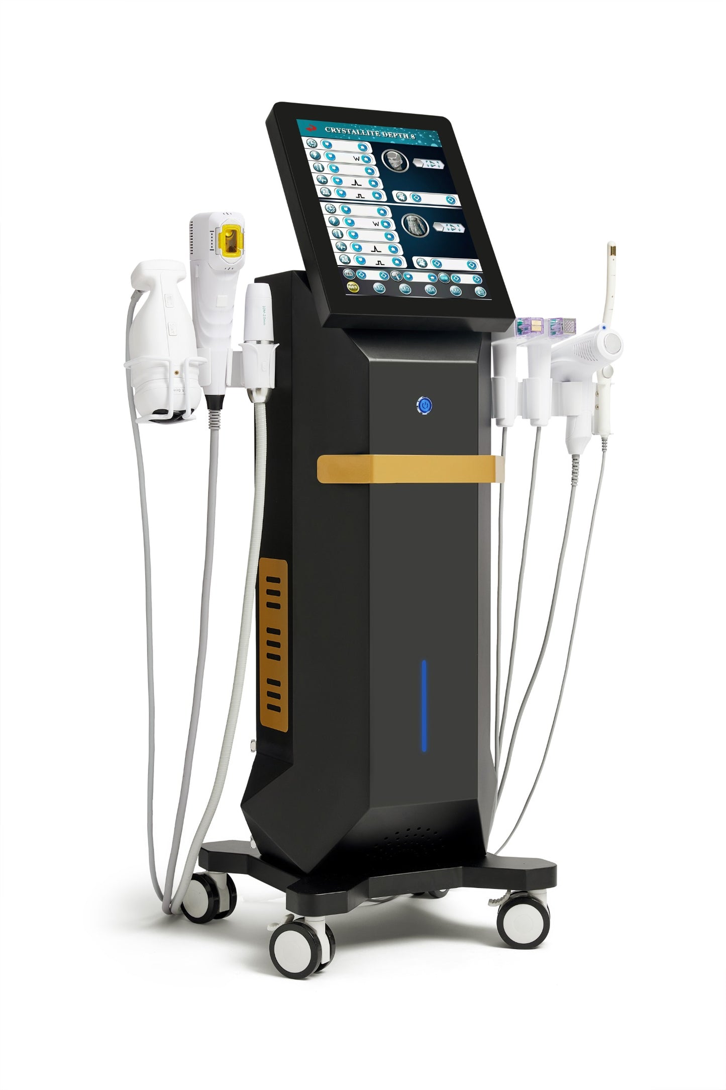 AuriSonic Pro – Aparat Profesional 6-în-1 pentru Lifting, Rejuvenare și Remodelare Corporală cu Tehnologie HIFU, Liposonix, EMRF, Cryo și Liposonic