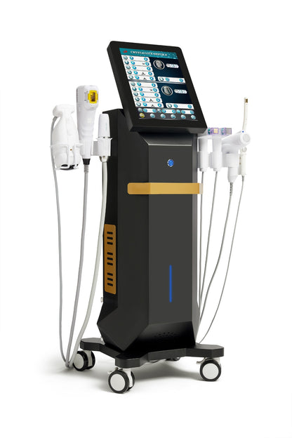AuriSonic Pro – Aparat Profesional 6-în-1 pentru Lifting, Rejuvenare și Remodelare Corporală cu Tehnologie HIFU, Liposonix, EMRF, Cryo și Liposonic