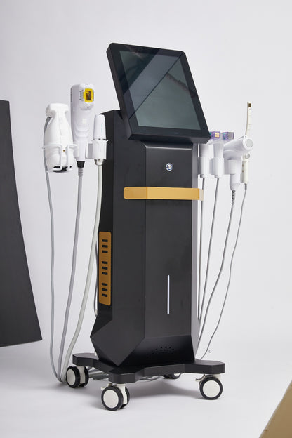 AuriSonic Pro – Aparat Profesional 6-în-1 pentru Lifting, Rejuvenare și Remodelare Corporală cu Tehnologie HIFU, Liposonix, EMRF, Cryo și Liposonic