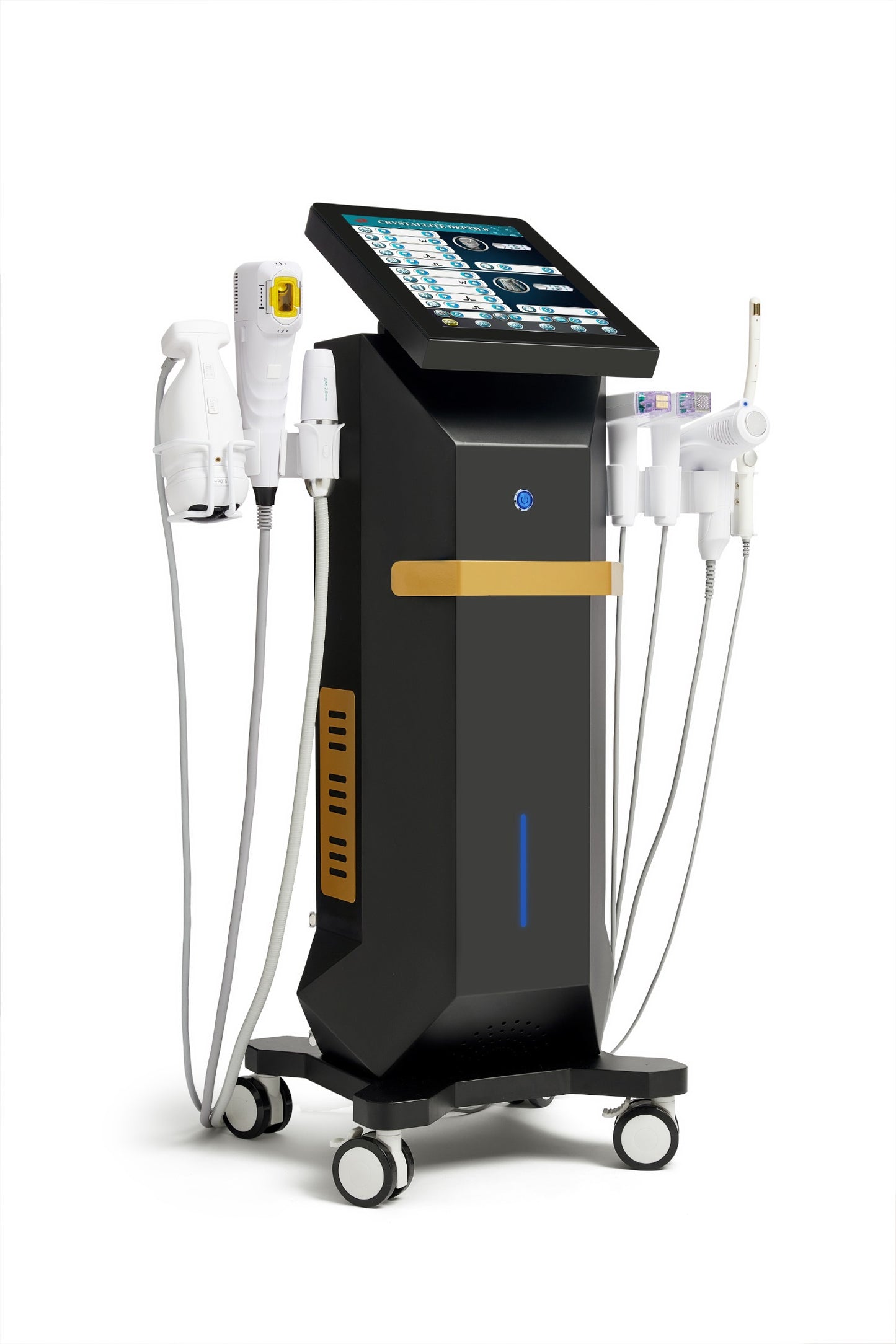 AuriSonic Pro – Aparat Profesional 6-în-1 pentru Lifting, Rejuvenare și Remodelare Corporală cu Tehnologie HIFU, Liposonix, EMRF, Cryo și Liposonic