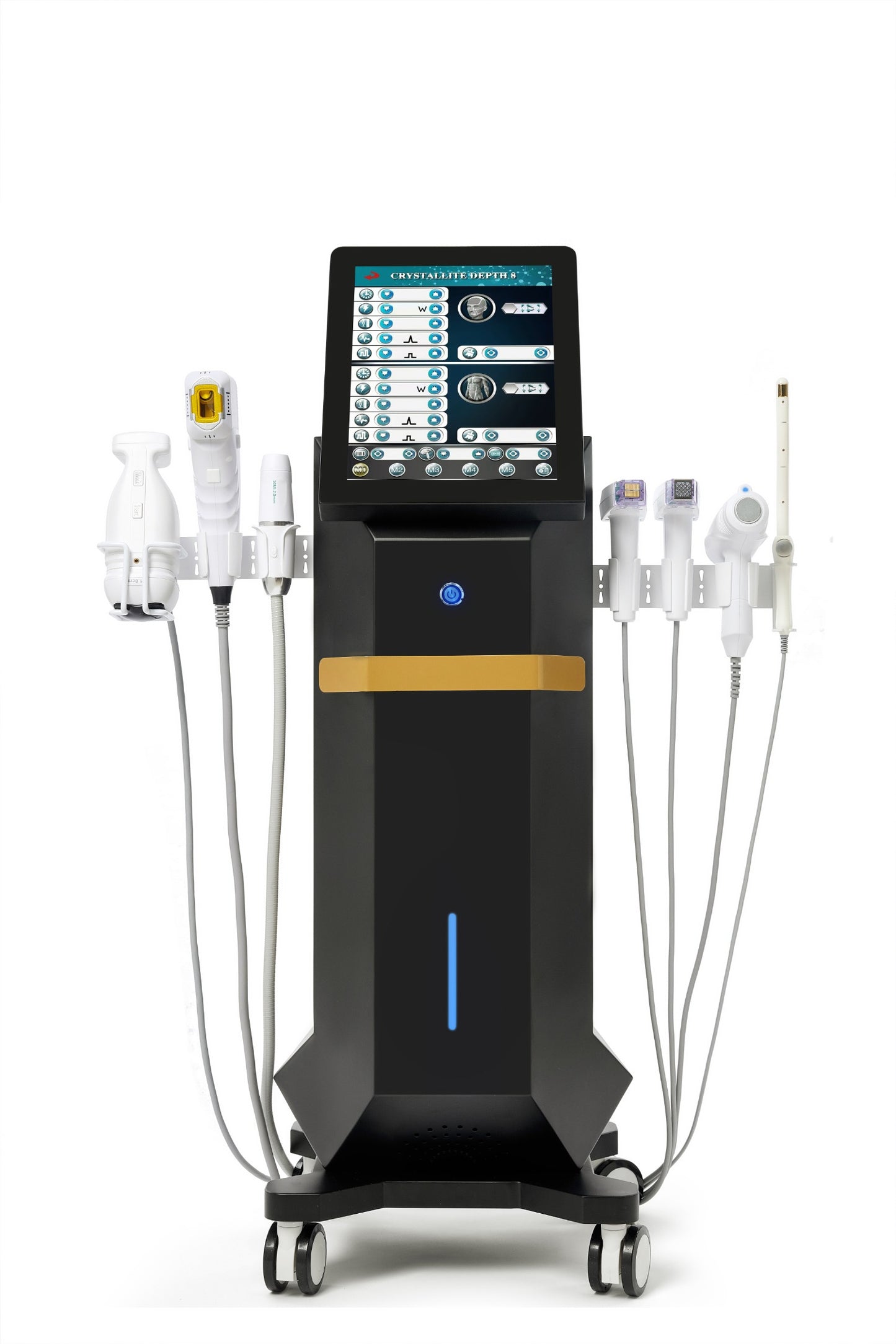 AuriSonic Pro – Aparat Profesional 6-în-1 pentru Lifting, Rejuvenare și Remodelare Corporală cu Tehnologie HIFU, Liposonix, EMRF, Cryo și Liposonic