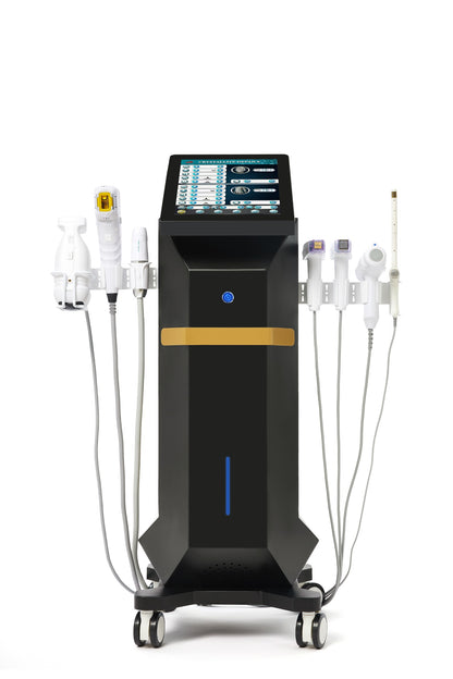 AuriSonic Pro – Aparat Profesional 6-în-1 pentru Lifting, Rejuvenare și Remodelare Corporală cu Tehnologie HIFU, Liposonix, EMRF, Cryo și Liposonic