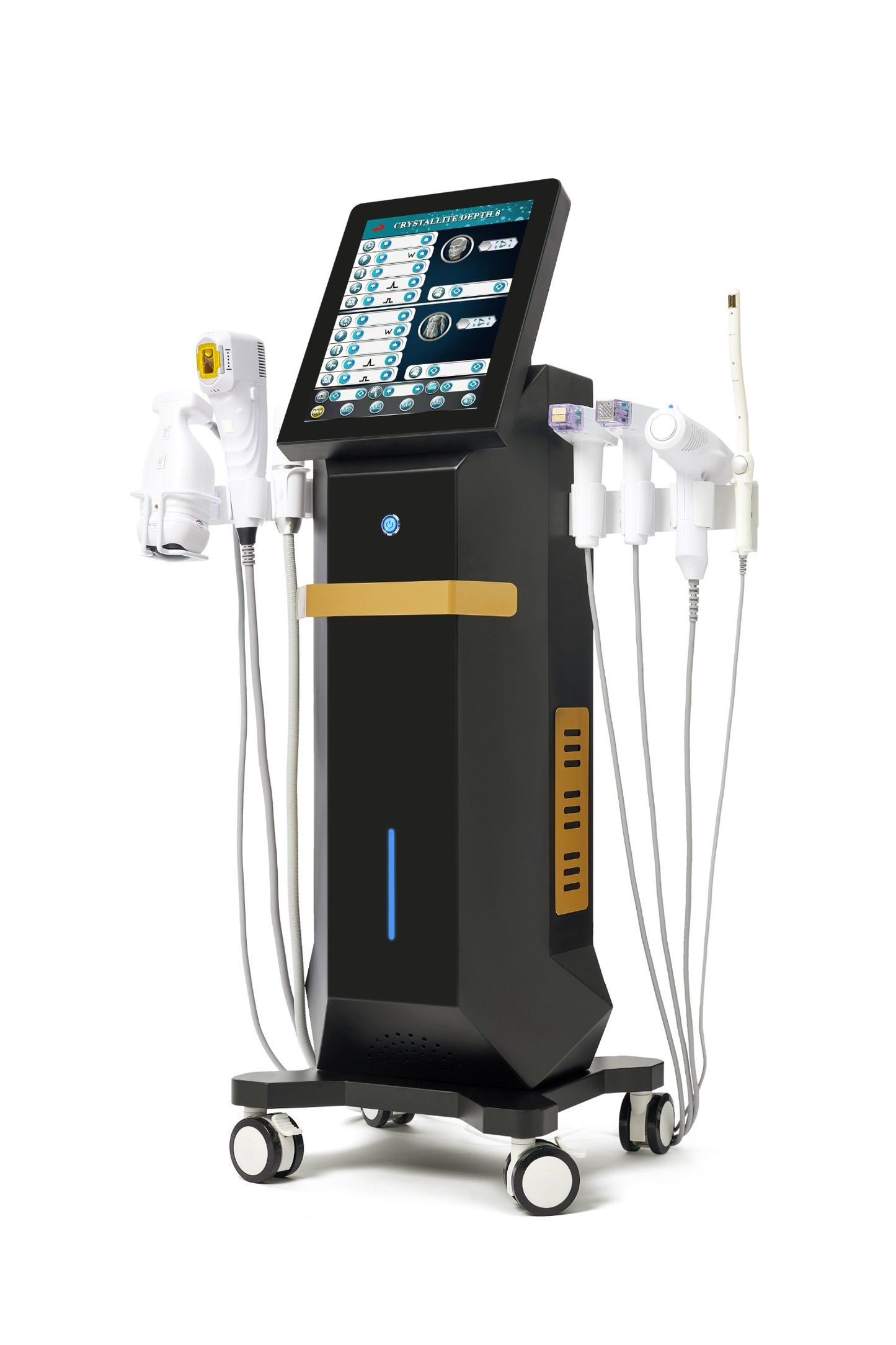 AuriSonic Pro – Aparat Profesional 6-în-1 pentru Lifting, Rejuvenare și Remodelare Corporală cu Tehnologie HIFU, Liposonix, EMRF, Cryo și Liposonic