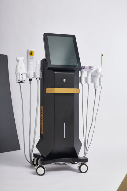 AuriSonic Pro – Aparat Profesional 6-în-1 pentru Lifting, Rejuvenare și Remodelare Corporală cu Tehnologie HIFU, Liposonix, EMRF, Cryo și Liposonic